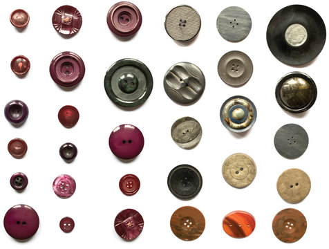 Mixed Collection of Buttons Vectors