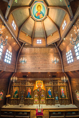 Fototapeta na wymiar Wood Orthodox Church