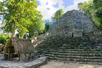 Pyramid in Coba, Mexico