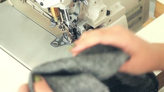 Sewing on sewing mashine