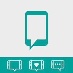 phone icon stock vector illustration flat design