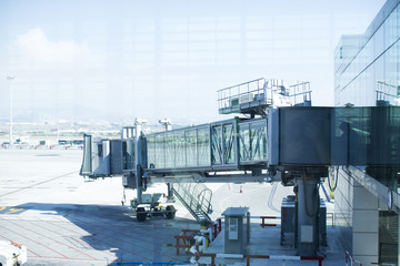 Aerobridge at airport