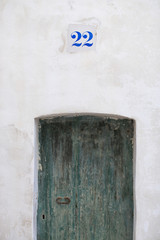 Old wooden door