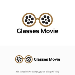 geek movie logo desigsn, Glasses Movie logo designs