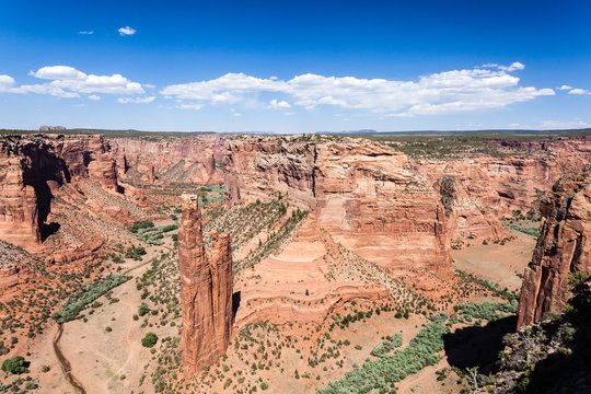 Spider Rock im Canyon de Chelly National Monument in Arizona