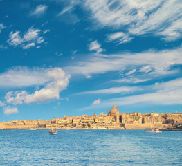 The famous St.Paul's Cathedral in Valletta on a bright day