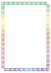 Beautiful round gradient frame. Color silhouette frame for advertisements, wedding and other invitations or greeting cards. Raster clip art.