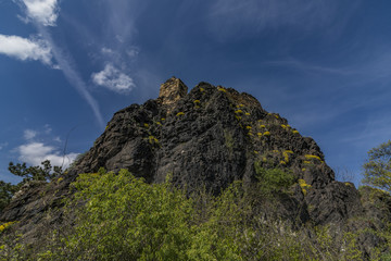 Kamyk village and ruin of castle