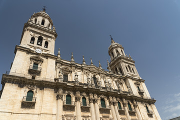 Fototapeta na wymiar Jaen (Andalucia, Spain): cathedral