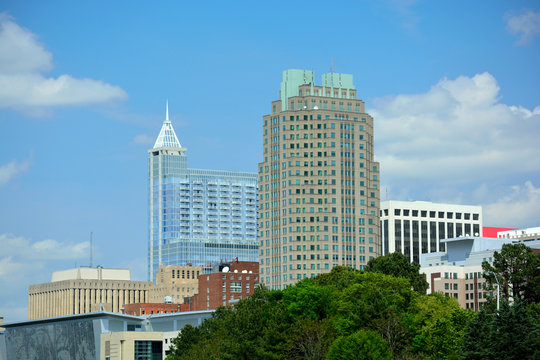 Downtown Raleigh, North Carolina Metro Building Skyline