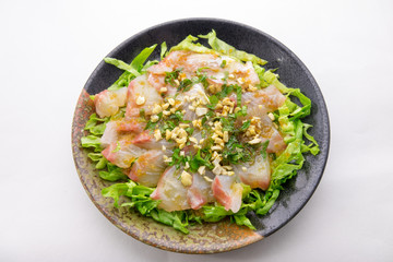鯛の和風カルパッチョ