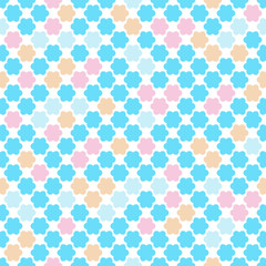 Seamless kids pattern in pastel colors