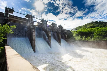 Foto op Canvas Dam water release © namotrips