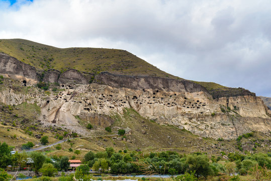 View of Vardzia cave monastery. Georgia