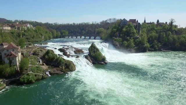 Rhine Falls Aerial View