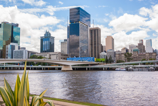Brisbane River and cityscape of Brisbane, Australia