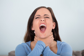 Woman Choking Can't Breath