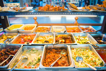 course eaten with rice in local restaurant