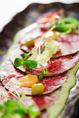 meat carpaccio