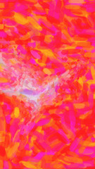 Abstract Pink Nebulla with Galactic Cosmic Cloud