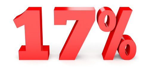 Seventeen percent off. Discount 17 %.