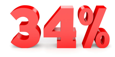 Thirty four percent off. Discount 34 %.
