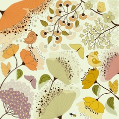 Floral colorful pattern - 146201747