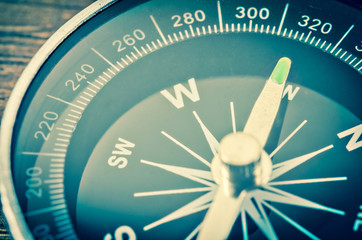 The vintage compass.