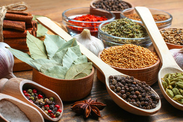 Set of different spices