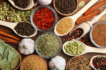 Set of different spices