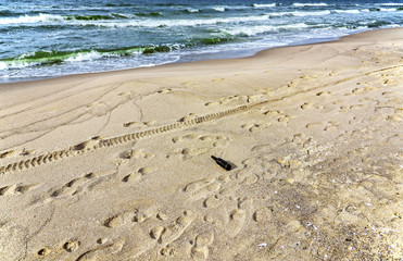Flaschenpost Sand Strand Ostsee