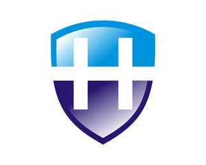 Shield and letter H