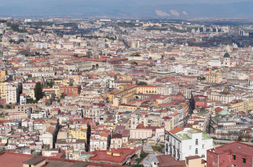 Fototapeta na wymiar Naples skyline, Italy