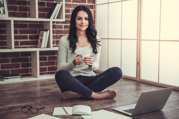 Beautiful young businesswoman