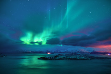 Aurora borealis the northern lights