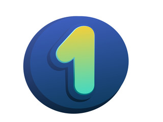 
1th celebration event number for poster or invitation
