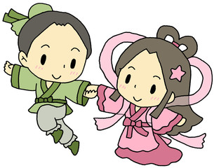 牽牛　織女