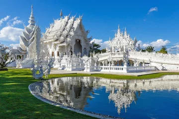 Wall murals Place of worship Wat Rong Khun , temple, buddhist temple of Thailand.