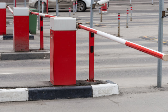 Red Security barrier