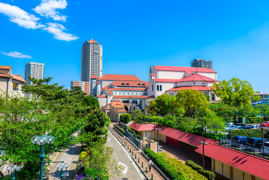 Fototapeta 宝塚市の街並み