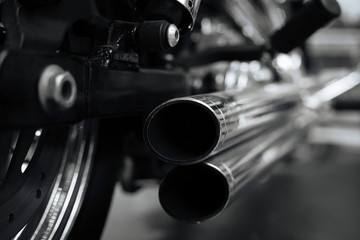 Fototapeta premium Exclusive heavy bike ready hitting the road