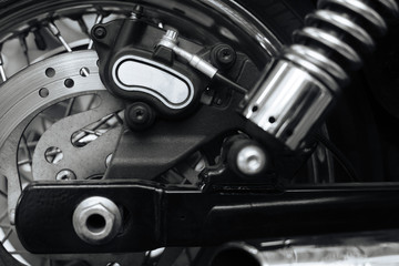 Obraz na płótnie Canvas Picture of tricky motorbike mechanics