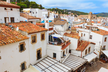 Houses in Tossa de Mar, Costa Brava, Catalonia, Spain