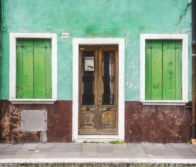 Tipica casa colorata a Burano