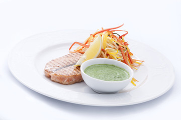 Grilled salmon