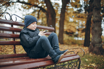 Boy with phone