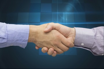 Obraz premium Cropped image of businessman shaking hands