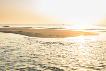 Beautiful tropical sunrise on the beach.