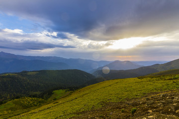 Beautiful mountain summer view