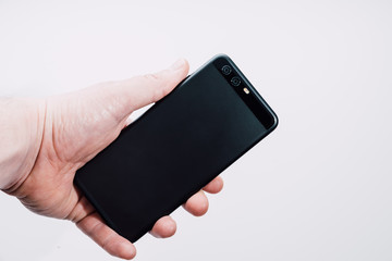 Modern smartphone with dual camera